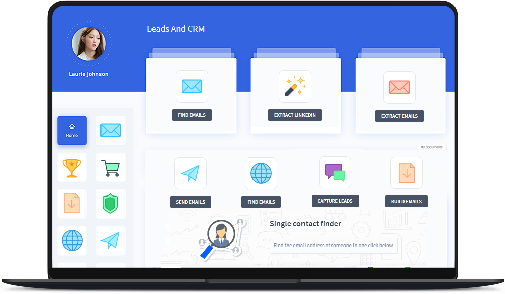 screenshot of Leads And CRM